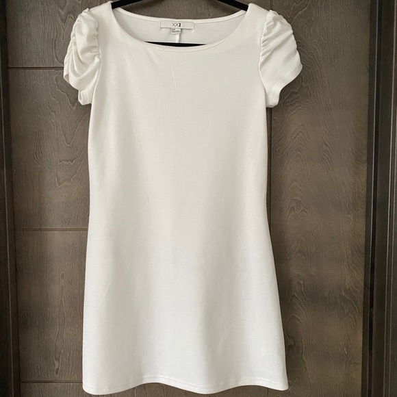White Cap Sleeve Sweater Dress - Picture 1 of 4